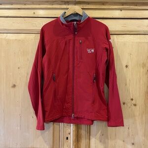 Mountain Hardwear Softshell Lightweight Jacket Womens Red Performance Medium